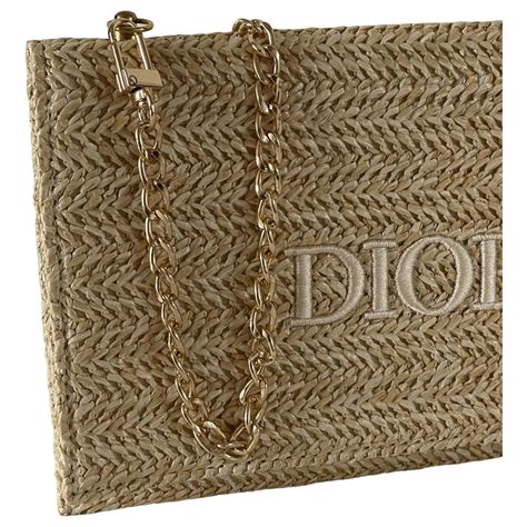 sac christian dior en paille|sac designer Dior.